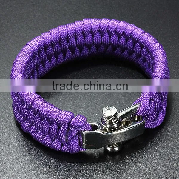 Metal ParaCord Survival Bracelet