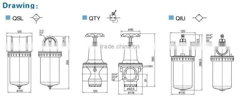Air Pressure Filter QSL Series