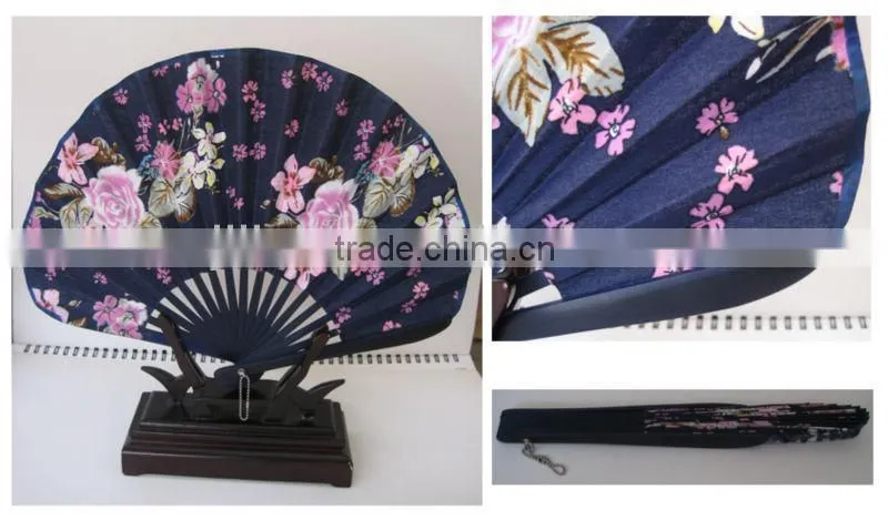 New Style Shell's Shape Cloth Bamboo Fan