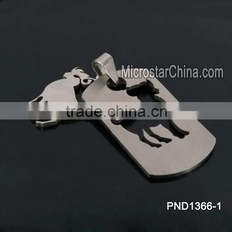 PND1996 High quality stainless steel enamel beard pendants