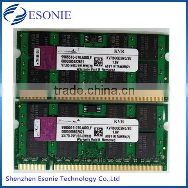 Wholesale price laptop ram memory ddr2 2gb 800mhz pc6400 original chips
