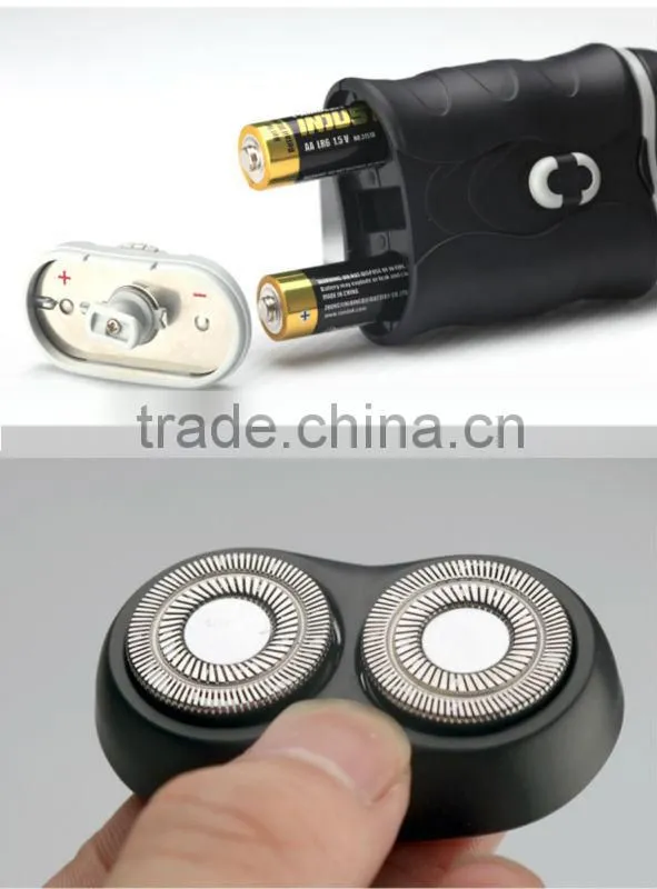 Men Electric Sharp Twin Blade Shaver AAA Battery Travel Shaver