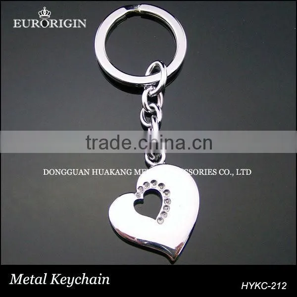 Heart shape 3D metal keychain HYKC-208