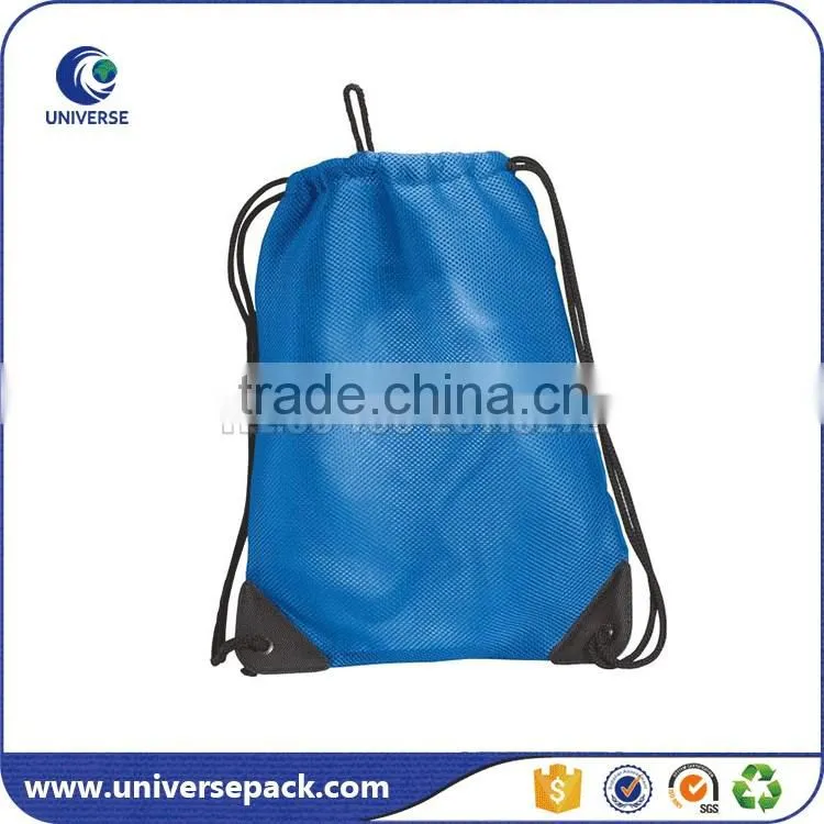 High quality sport mesh drawstring backpack bag