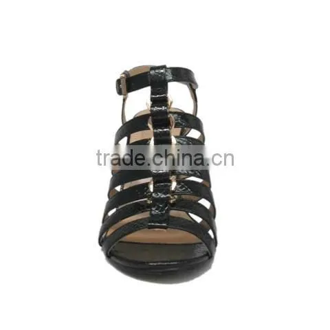 Sexy design black block women sexy stiletto high heels sandals