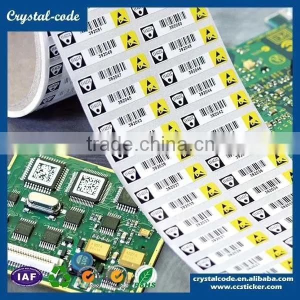 High quality customized removable PCB board sticker