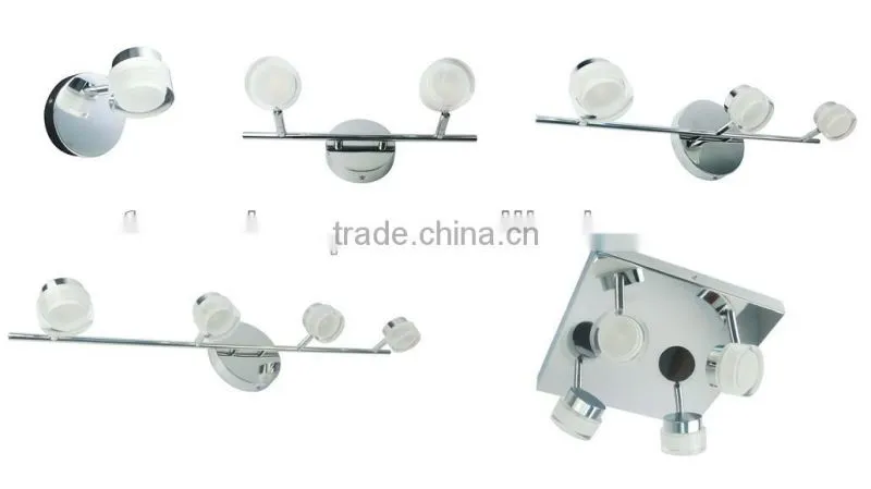 2015 New design four lights Acrylic LED ceiling light 12 W in Guangdong