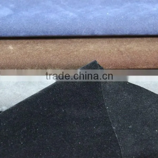 PU leather artificial suede material for shoes upper, handbag usage