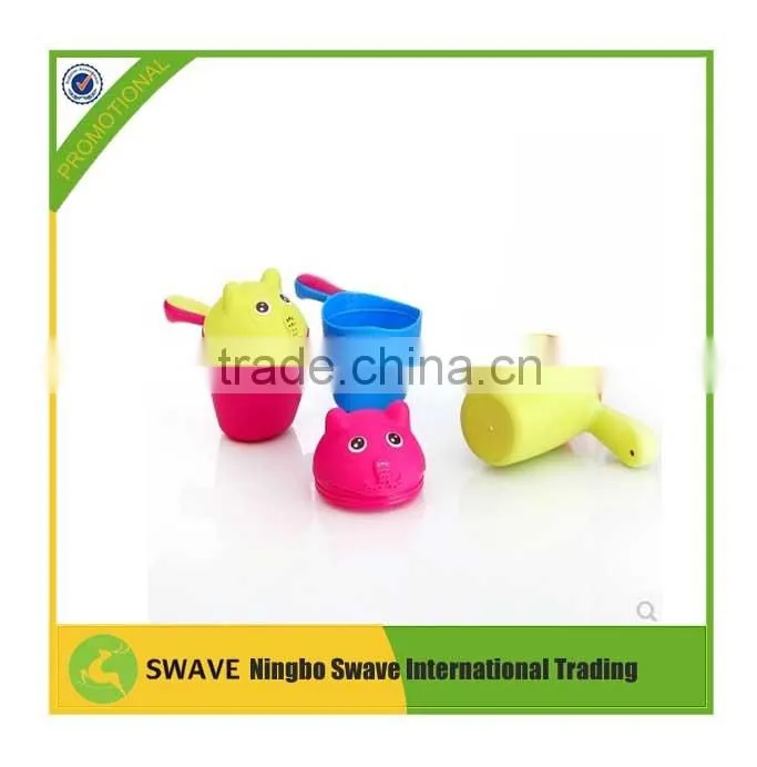 2016 Fashional and lovely anymal shape safety Multifunctional baby wash hair bath shampoo rinse cup P76780