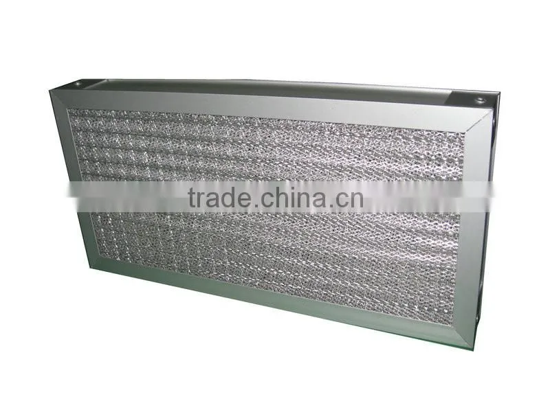 Washable Pleated panel Metal Mesh air filter for chimney exhaust system
