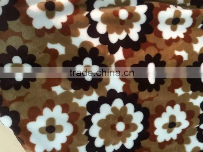 Very Soft Thick Printed Flannel Velvet for Pajamas Women /Blanket