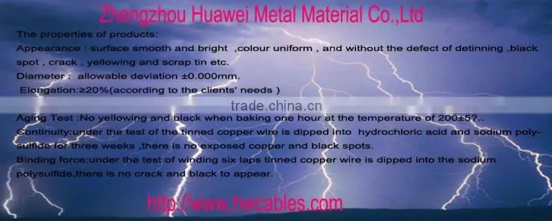 tined soft copper stranded wire
