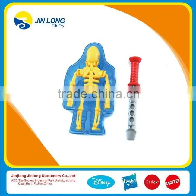 3D plastic skeleton kid toy