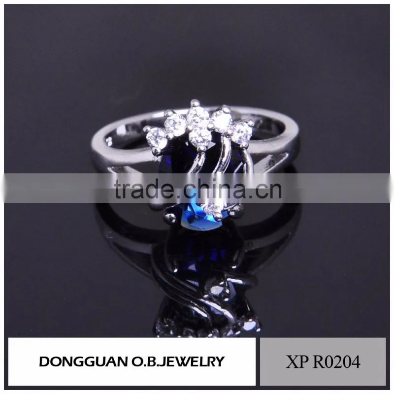 2016 the fashionable african jewelry ring pure 925 silver diamond ring