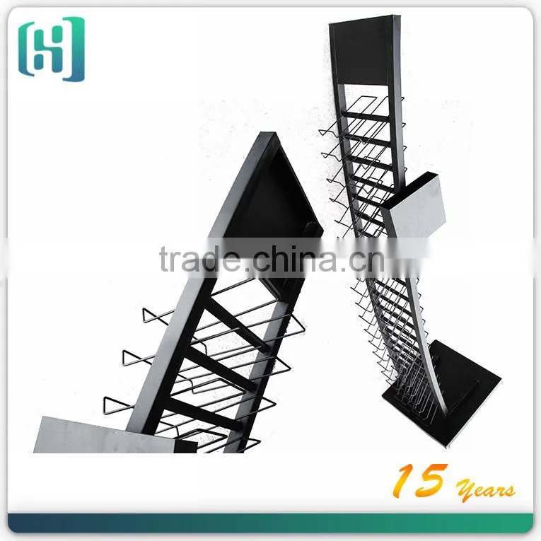 free standing metal wire ceramic floor tile display rack HSX-S0031