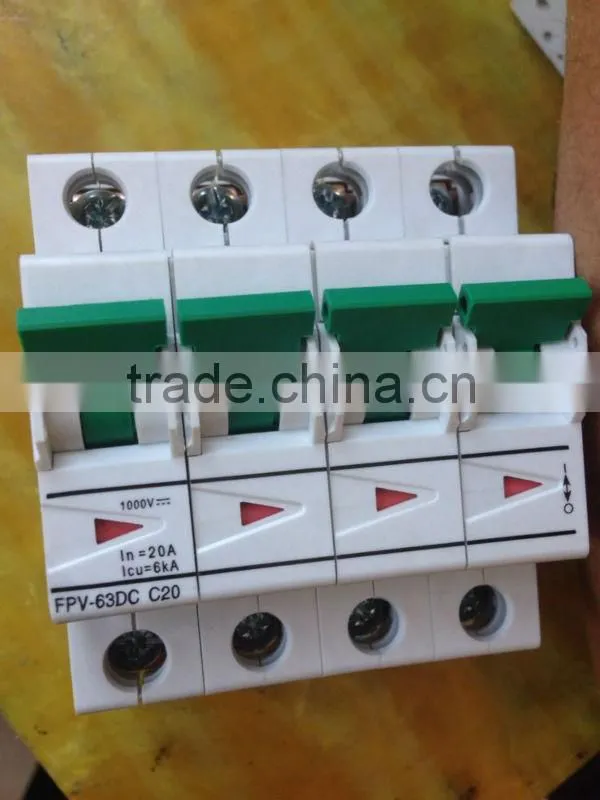 DC Circuit Breaker For Solar System Light Switch 110V