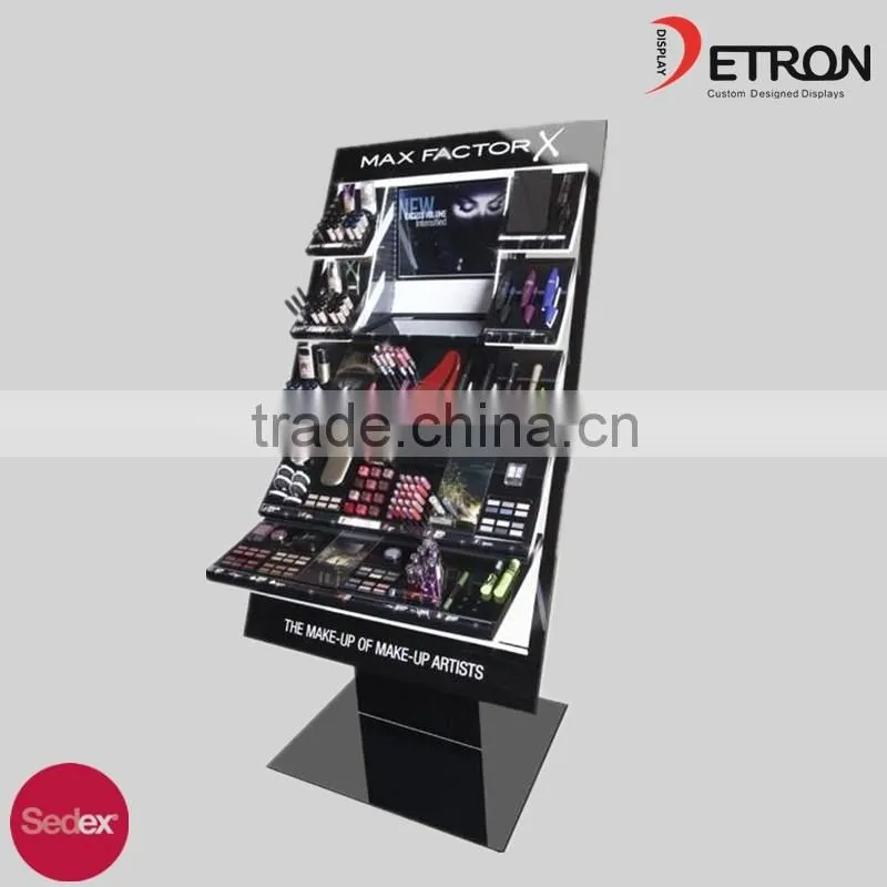 2016 custom makeup shop retail display rack