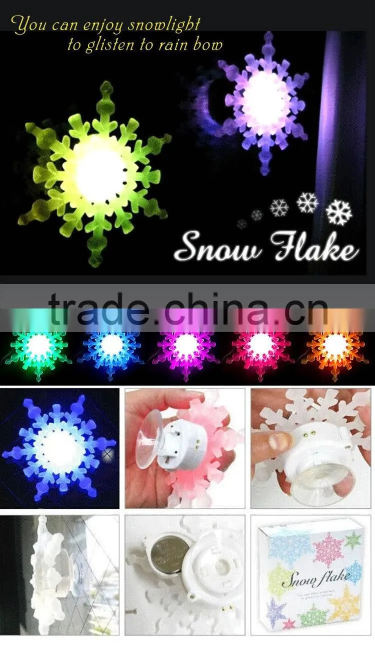 Decorative led falling snow light Snowflake motif Light / Snow Light for factory price hot selling