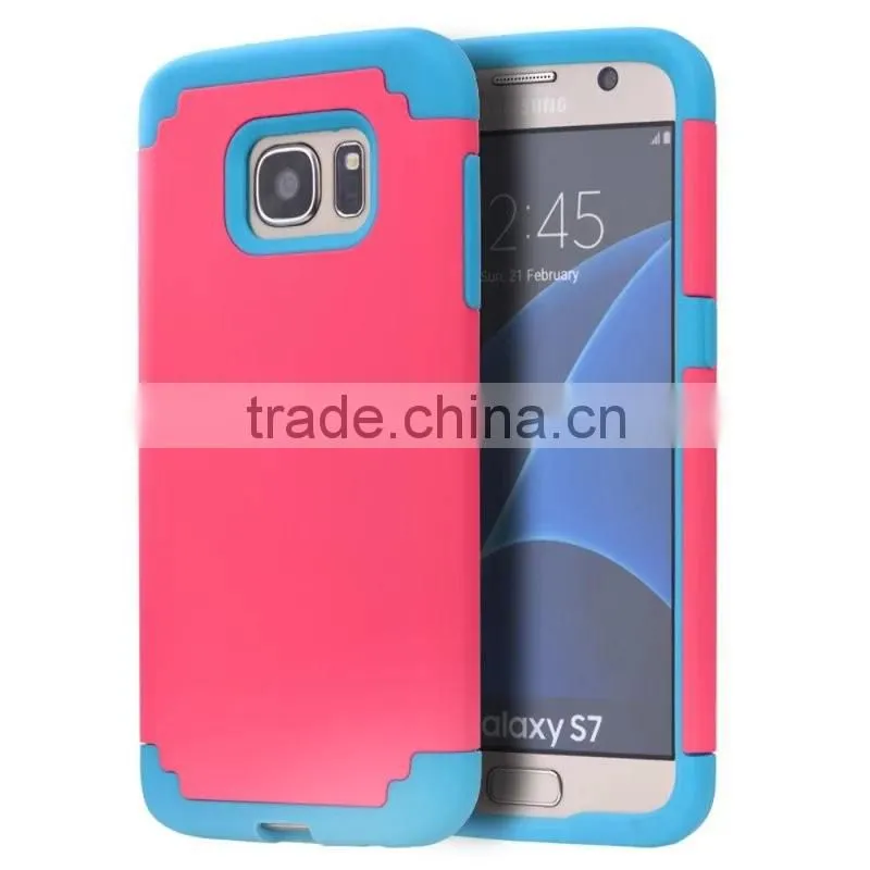 New Hybird TPU+PC Cover Ultra Thin 2 in 1 Shockproof Armor Robot Case for Samsung Galaxy S5 S6 S6edge S7 S7edge iPhone6 6s 6Plus