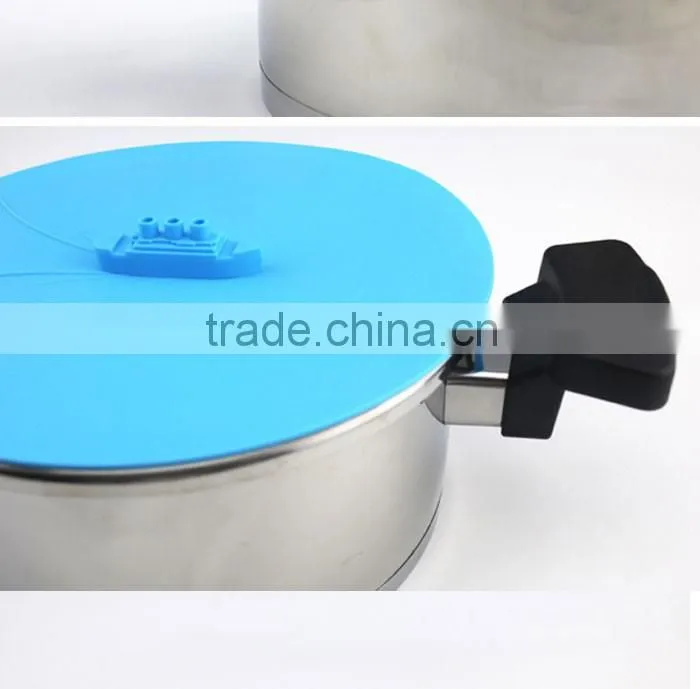 Cooking Tool Silicone Pan Lid Boil Over Spill Stopper Pot Lid