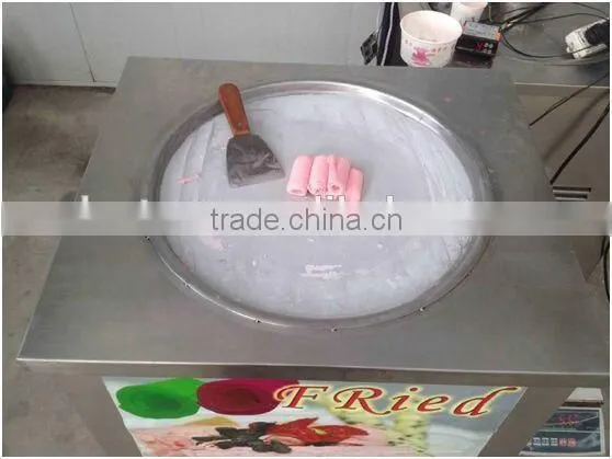 2015 factory supply single pan fried ice machine for ice cream shops made in China