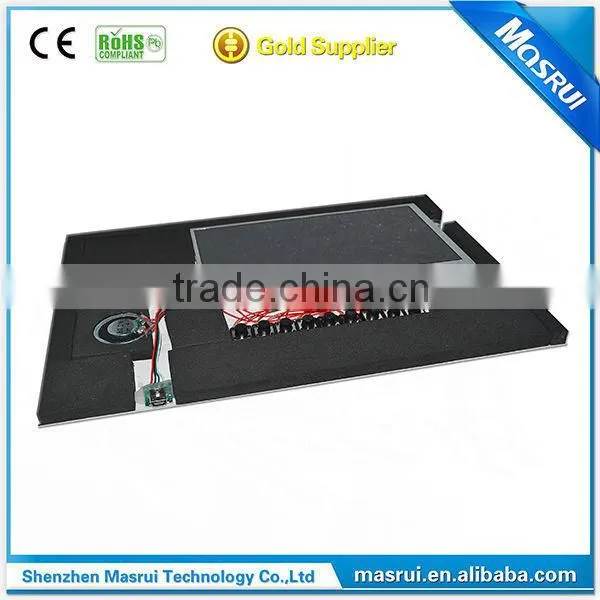 video business card with 4.3 inch lcd video card module and A5 landscape size