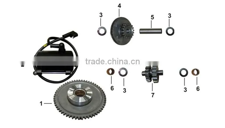 Motorcycle engine parts duplex gear for TC200