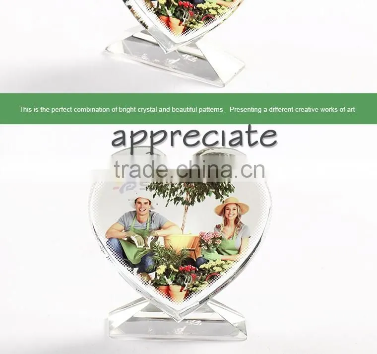 Love Shape Crystal Wedding Gift For Guest