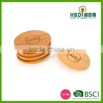 Bamboo glass jar lid wooden lid for canister