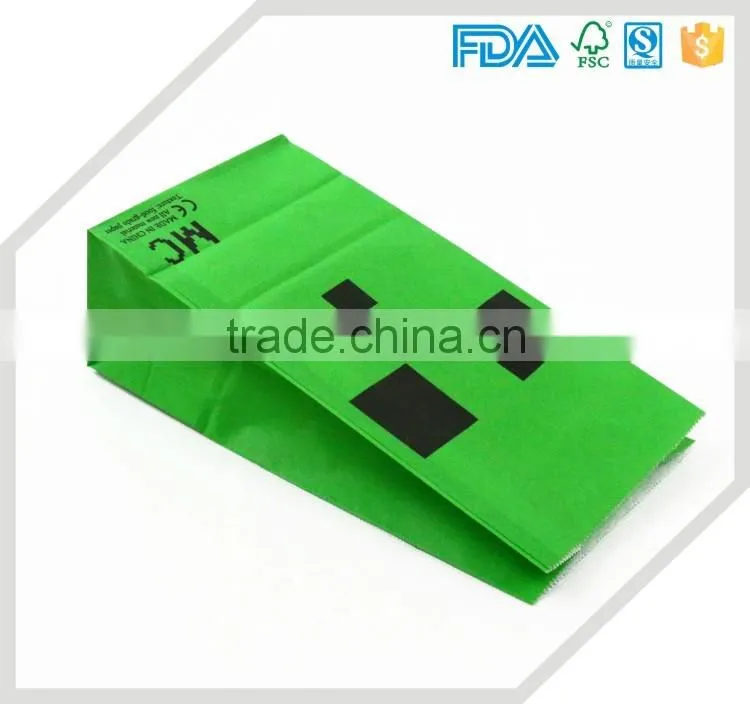 food grade kraft paper bag without handle,eco material fruit paper bag