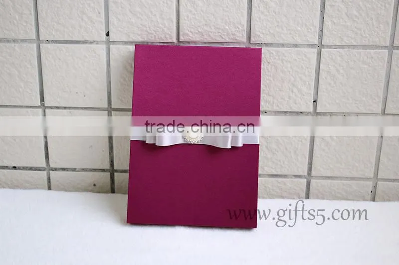 Decorative Wedding Invitation Card box with bowknot