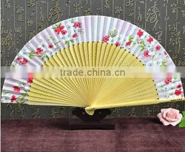 perfect party farvor Bamboo Wooden Carved Hand Fan for Wedding Party Decor Gifts