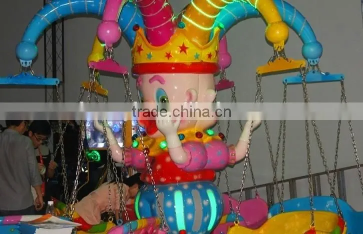 new 2016 amusement park rides clown model fairground swing flying chair