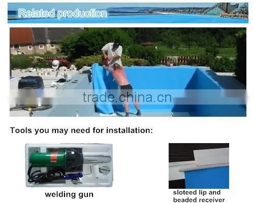 PVC Waterproof Membrane PVC Building Materials Swimming pool