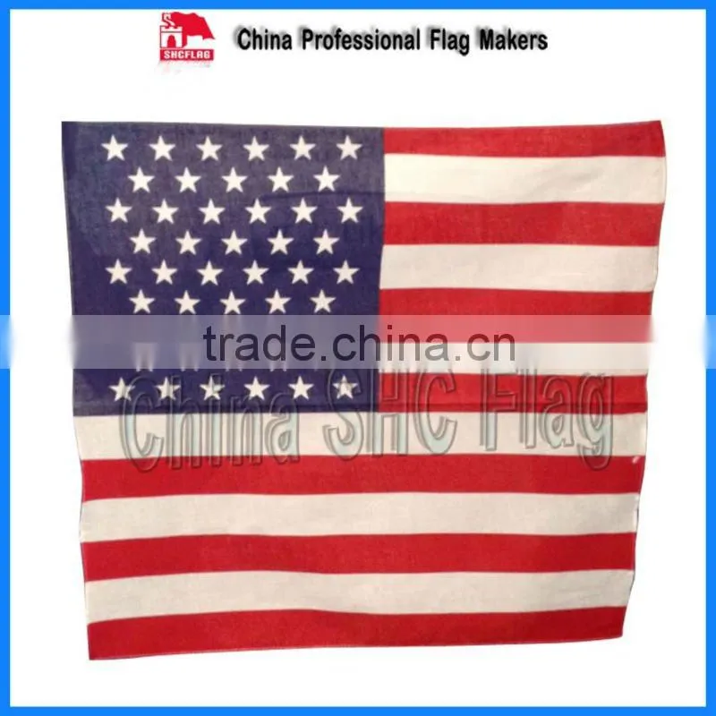 Good quality custom logo printed promotional flag bandana