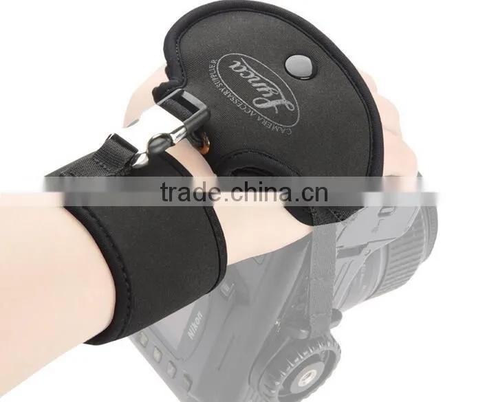 LYNCA manufacturer EF2 soft hand grip wrist strap black/red color for Canon Nikon Sory Pentax DSLR