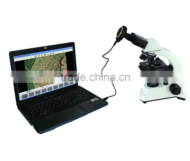 5.0MP high resolution DBMVV3000-5B digital biological microscope euipped with microscope camera