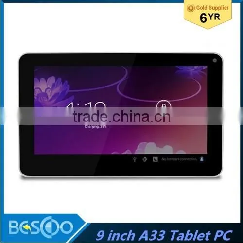 New tablet pc 9inch cheap tablet pc Allwinner A33 Quad Core android 4.4 tablet pc Quad Core 512MB+8GB from factory promotion