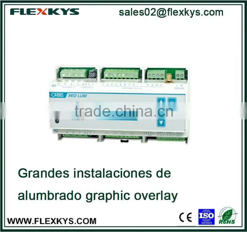 Grandes instalaciones de alumbrado sticker printing graphic overlay