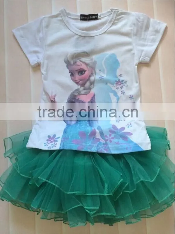 Wholesale artificial flower girl dresses, frozen dress elsa( AM-FD-01)
