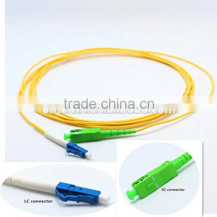 best selling Chinese products LC-SC hybrid fiber optic simplex patch cord from factory