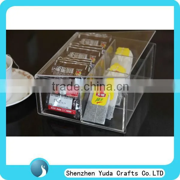 wholesale plexi tea bag storage box,acrylic tea bag box