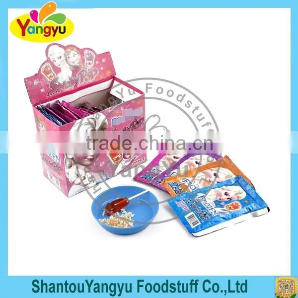 Snow POP foot lollipop with pure sweet popping candy