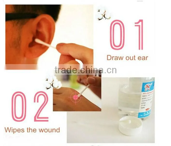 100% Cotton Widly Used Wooden Cotton Swabs