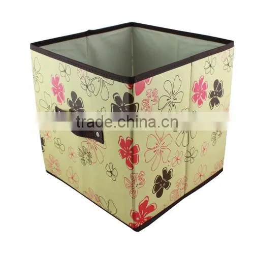 Factory wholesale home garment saving storage box, Reusable non-woven high capacity organizer lidless(BBHT006)