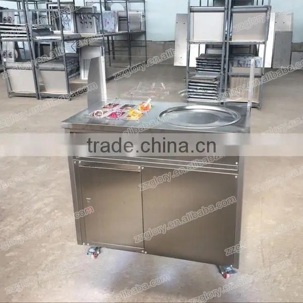50cm Stainless Steel Flat Pan Thailand Fried Ice Cream Machine