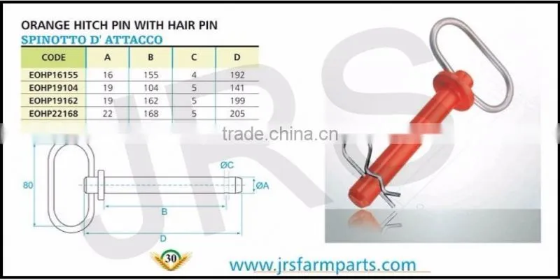 Different sizes of Hitch pins with hair pin/Hitch pins
