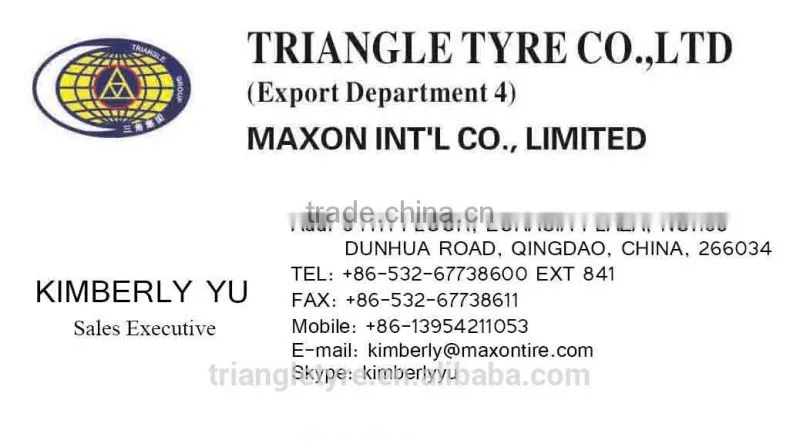 Triangle Brand Radial Light Truck Tyre LT215/75R15-6PR(TR292)S