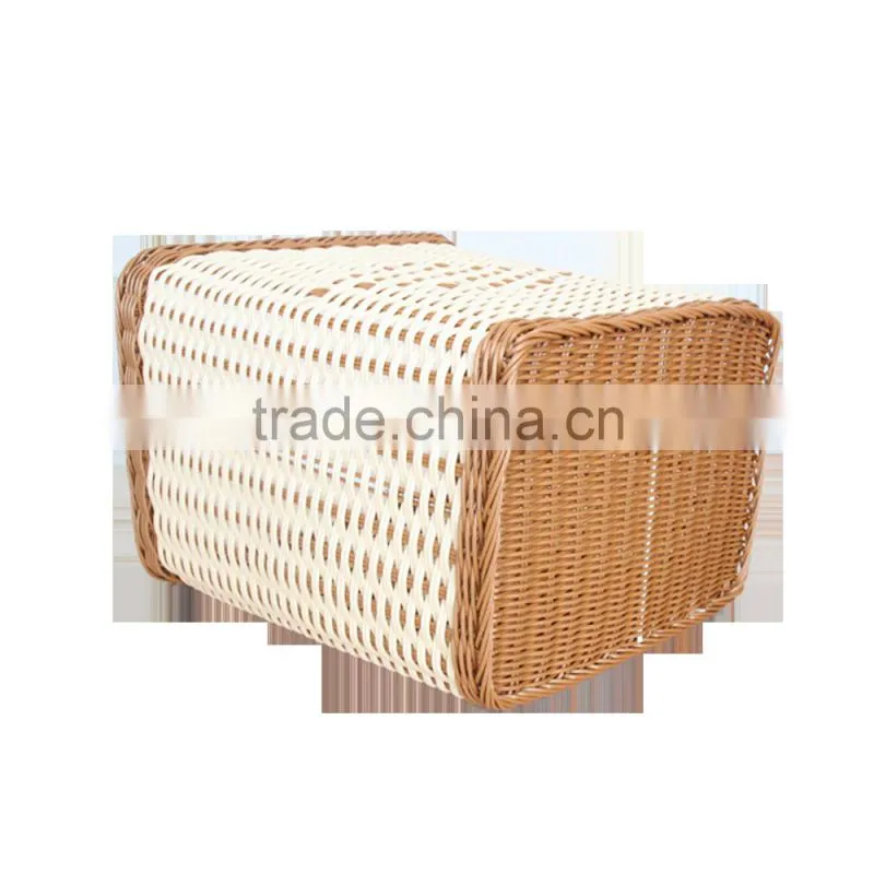 Quality chinese products washable PE rattan laundry hamper for dirty clothes