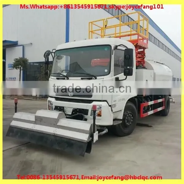 10000Liters High Pressure Road Washer Truck With Hydraulic Lifting